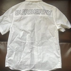 Burberry white shirt for boys. Worn 1x